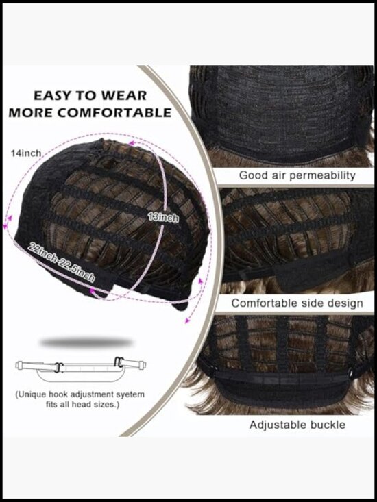 Pixie Cut Wigs Synthetic Short Haircut Glueless Layered Heat Resistant main image 4